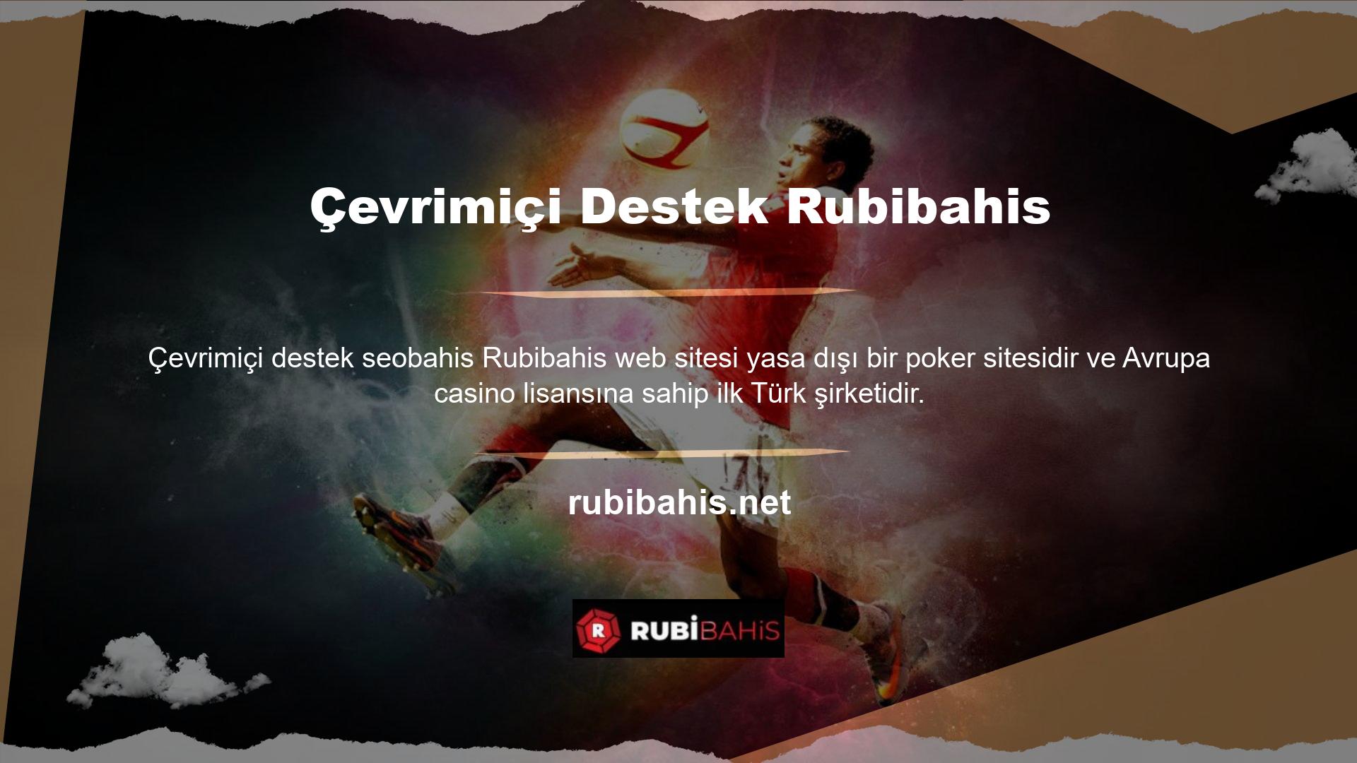Rubibahis, Türk kullanıcılarına yüksek kaliteli canlı bahis, spor bahisleri ve casino oyun hizmetleri sunan güvenilir bir şirkettir