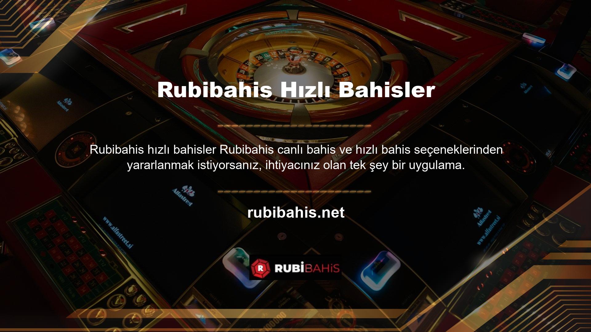 Devam eden maçlar için kupona girmek için Rubibahis Canlı Bahis sekmesini tıklayın